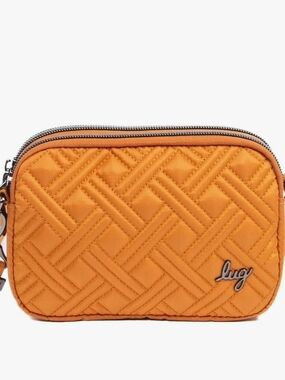 Lug Coupe 2 Convertible Quilted Amber Yellow Crossbody Bag - XL